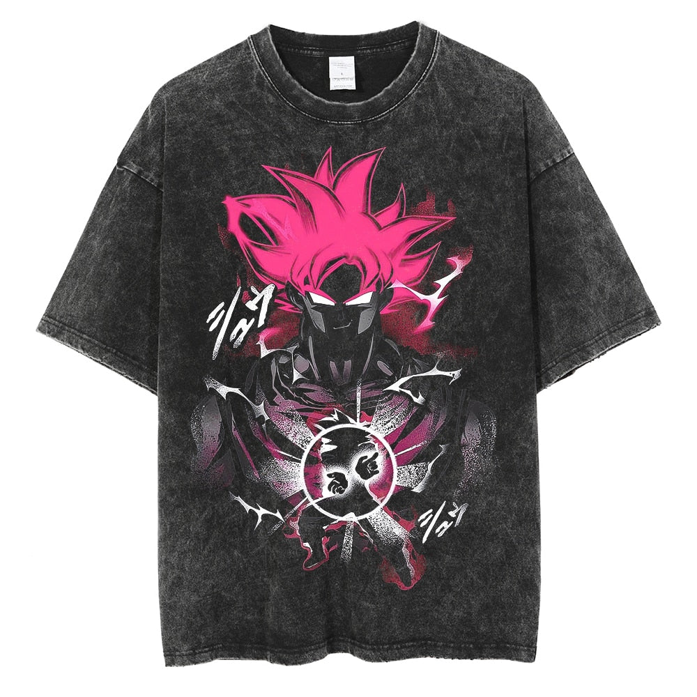 Anime Print Vintage T-Shirt