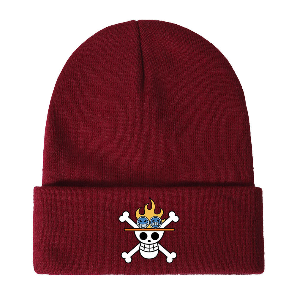 Unisex Pirate One Piece Anime Warm Knitted Hat