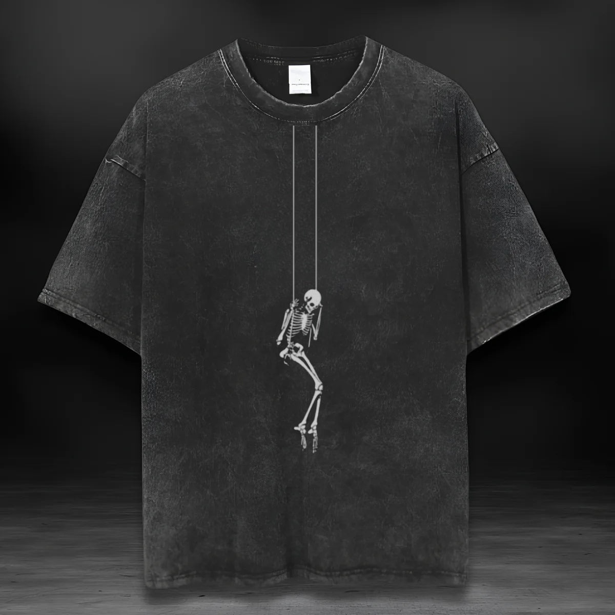 Skull Vintage Washed T-shirt-Alone
