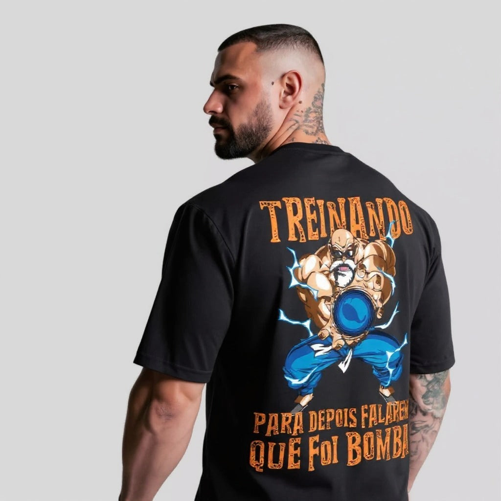Oversized T-Shirt Oversized Mestre Kami Dragon Ball Black