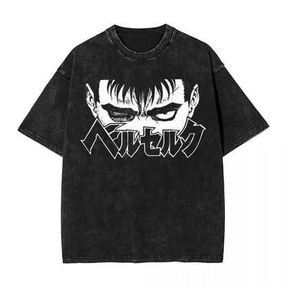 Anime Berserk Guts Washed Vintage T-Shirt
