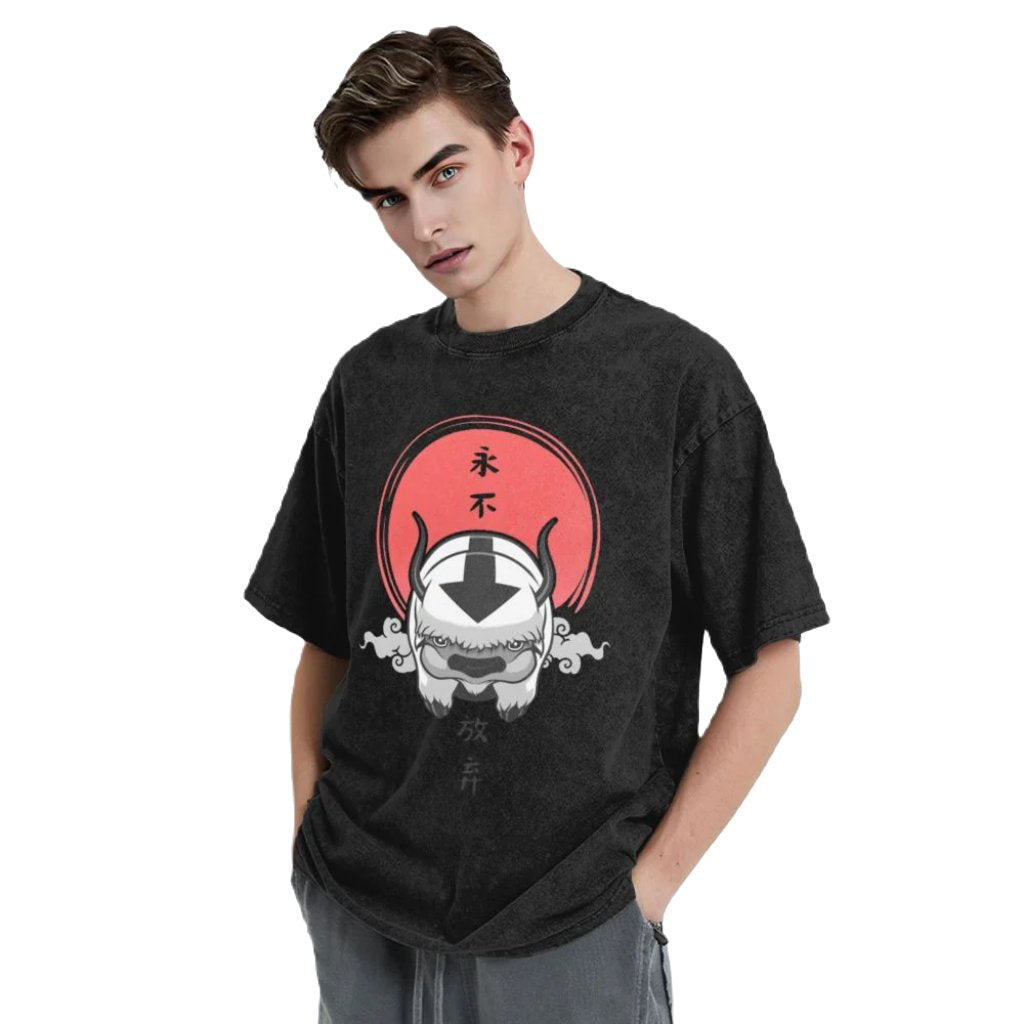 Anime Washed Vintage Tee "Avatar The Last Airbender Appa"