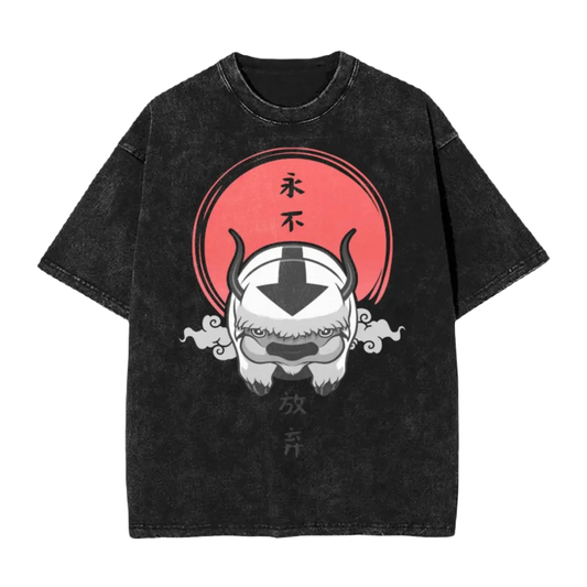 Anime Washed Vintage Tee "Avatar The Last Airbender Appa"