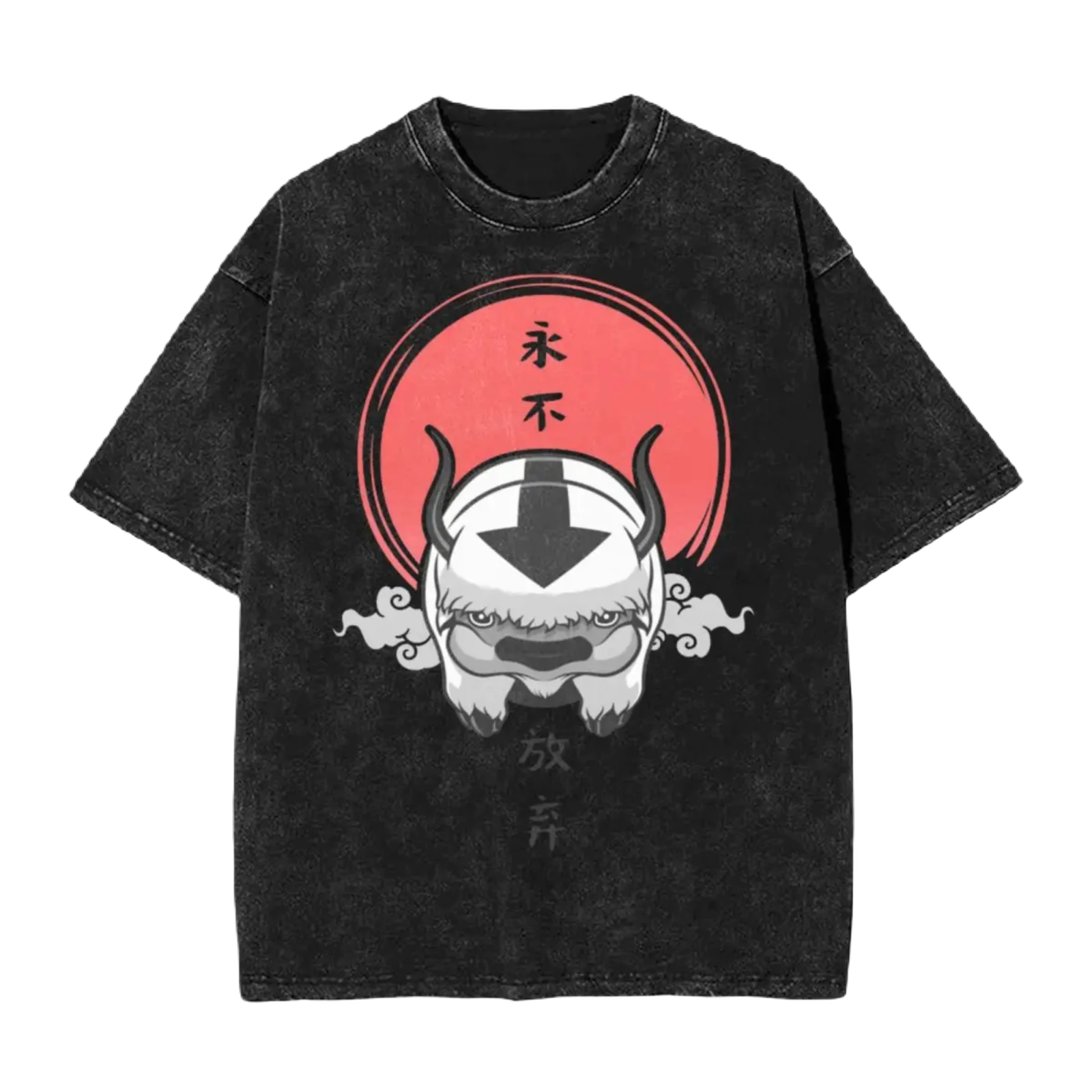Anime Washed Vintage Tee "Avatar The Last Airbender Appa"