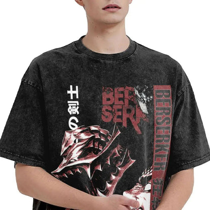 Berserk Guts Washed Vintage T-Shirt - Berserker