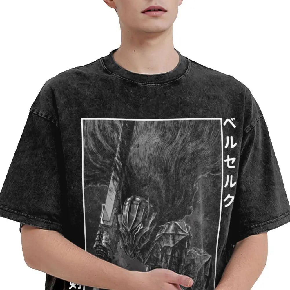 Berserk Guts Washed Vintage T-Shirt - Berserker