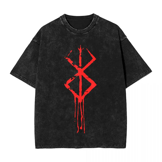Berserk Guts Washed Vintage T-Shirt Anime