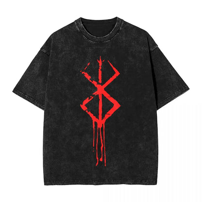 Berserk Guts Washed Vintage T-Shirt Anime