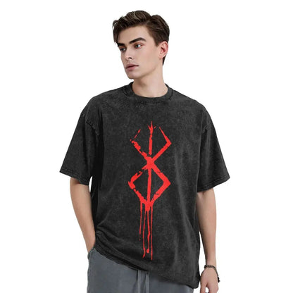 Berserk Guts Washed Vintage T-Shirt Anime