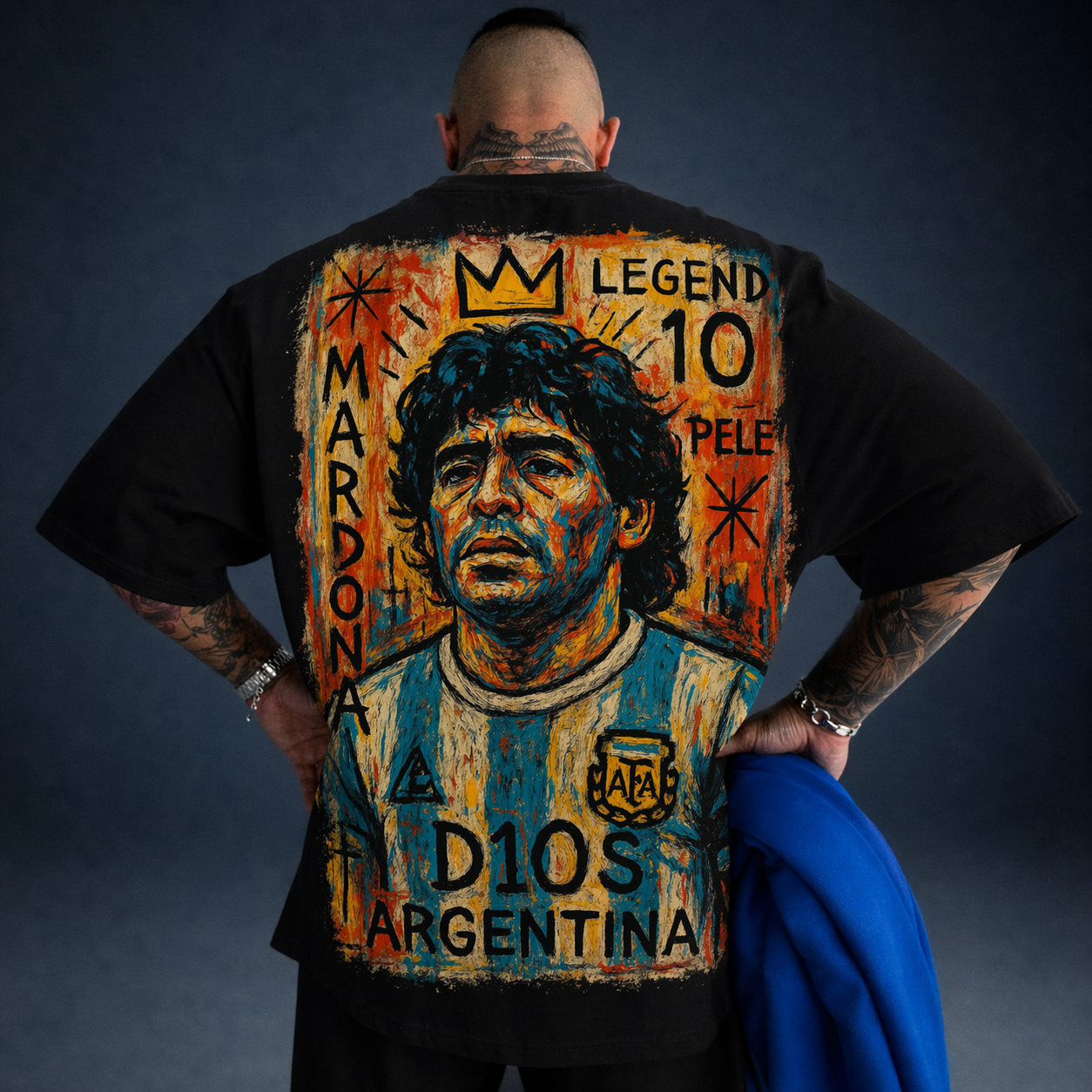 Oversized T-Shirt Oversized Maradona Seleção Argentina