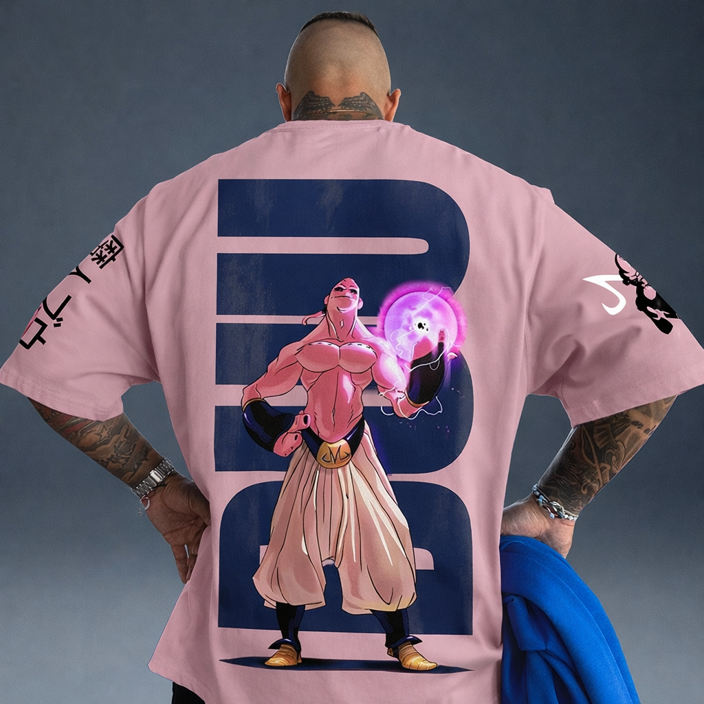 Oversized T-Shirt Oversized Premium Super Majin Boo Pink