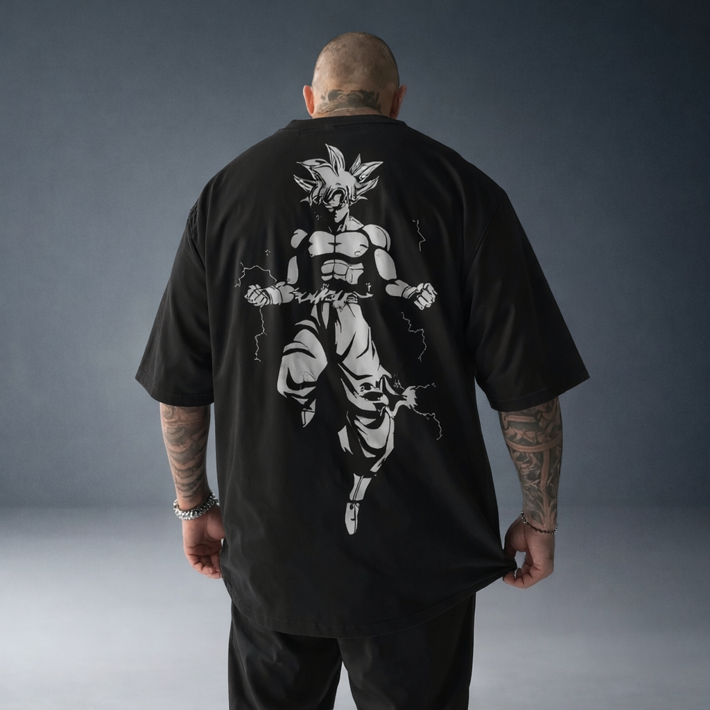 Oversized T-Shirt Oversized Streetwear Goku Black