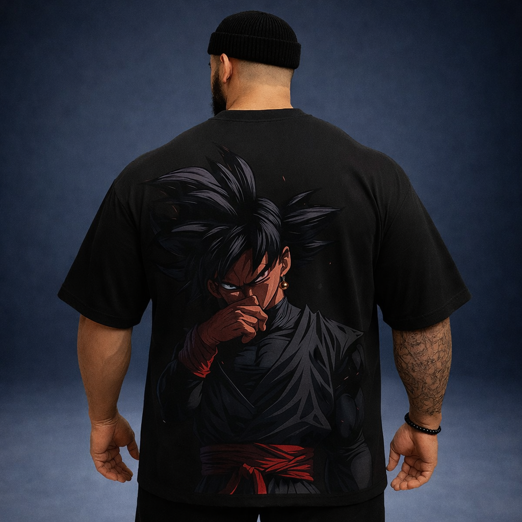 Oversized T-Shirt Oversized Streetwear Son Goku Black