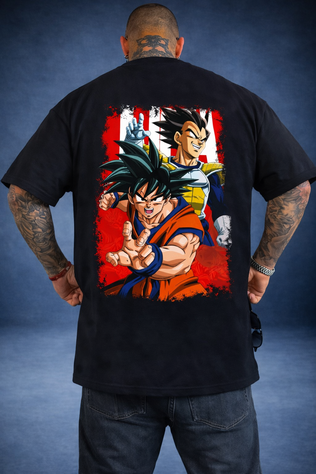 Oversized T-Shirt Oversized Goku x Vegeta