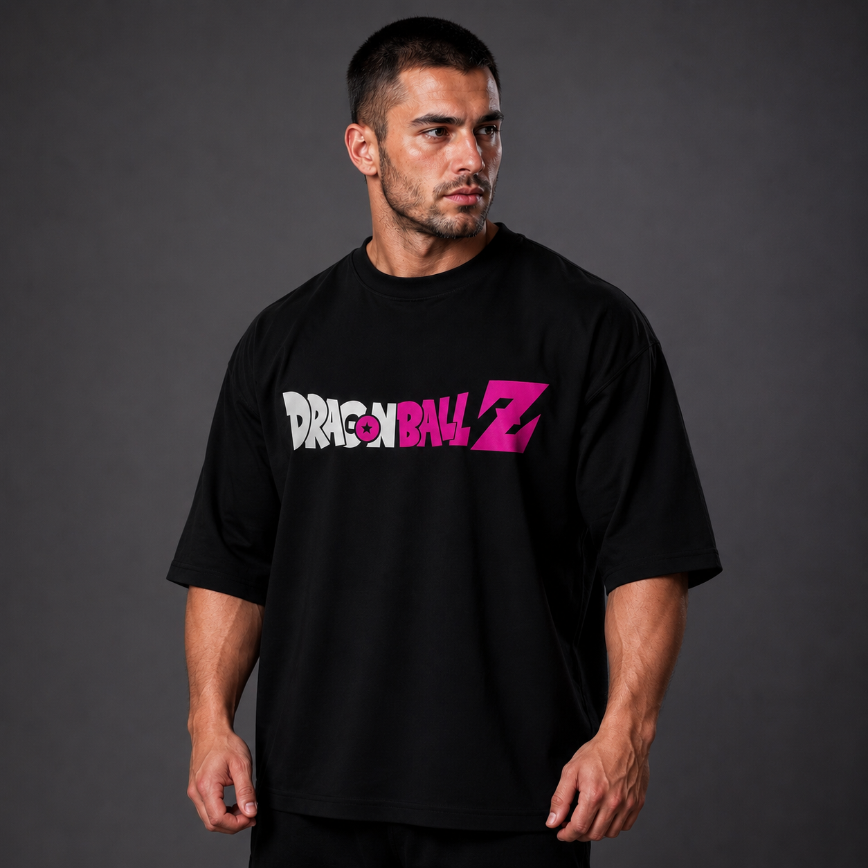 Oversized T-Shirt Oversized Streetwear Golden Goku Black