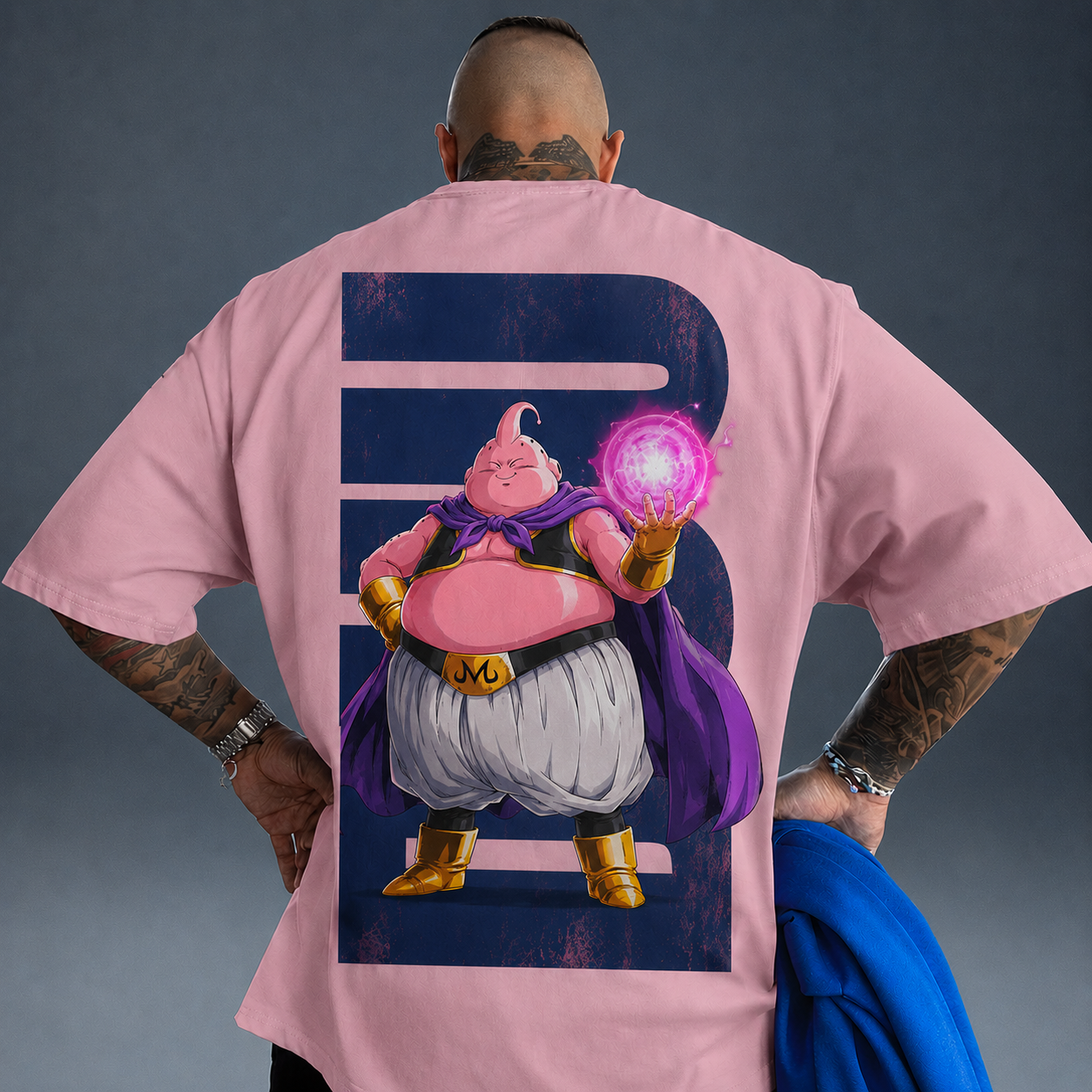 Oversized T-Shirt Oversized Premium Super Majin Boo Gordo Pink
