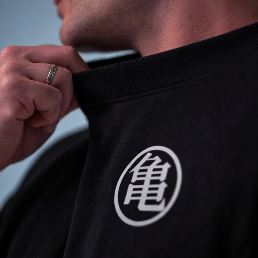 Oversized T-Shirt Oversized Son Goku Super Saiyan All Black