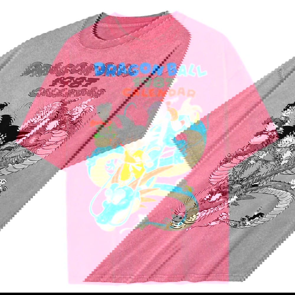 Dragon Ball 1987 Washed Vintage Oversize T-Shirt - Anime Streetwear