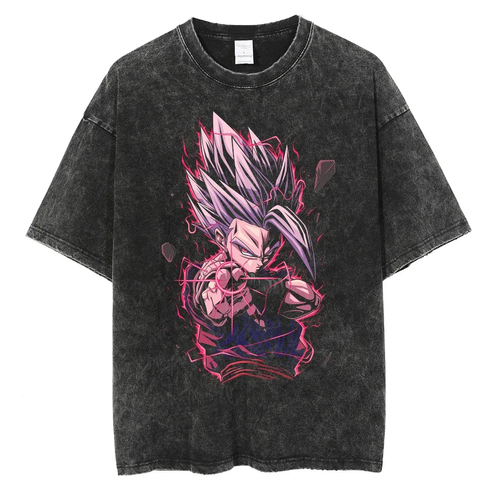 Dragon Ball T-Shirt- Goku Anime Streetwear - Oversized Washed  Vintage Ver. Limited