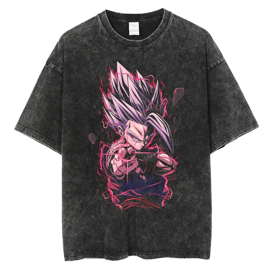 Dragon Ball T-Shirt- Goku Anime Streetwear - Oversized Washed  Vintage Ver. Limited