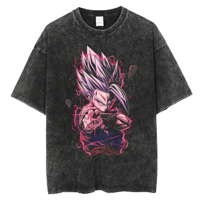 Dragon Ball T-Shirt- Goku Anime Streetwear - Oversized Washed  Vintage Ver. Limited