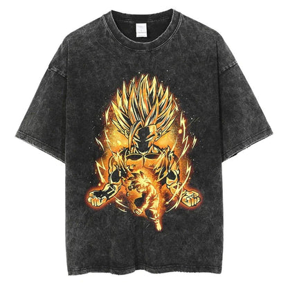 Dragon Ball T-Shirt - Goku Anime Streetwear - Oversized Washed Vintage - Limited Version 1
