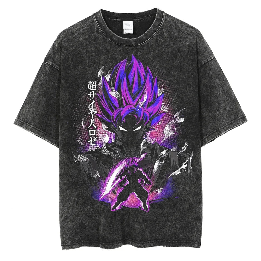 Dragon Ball T-Shirt - Goku Soul Anime Oversized Washed Vintage - Limited Version