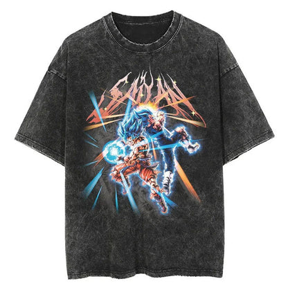 Dragon Ball Washed Vintage Oversize T-Shirt - Anime Streetwear