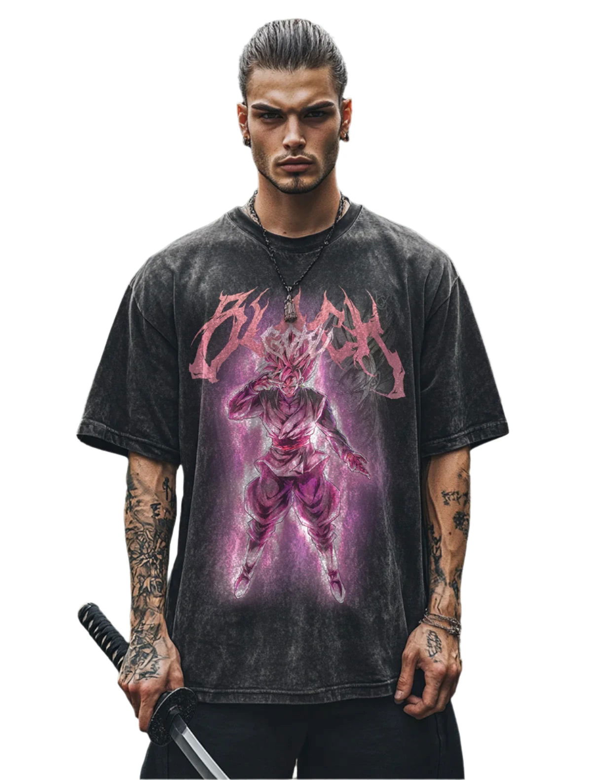 Goku Black Dragon Ball Washed Vintage Oversize T-Shirt - Anime Streetwear