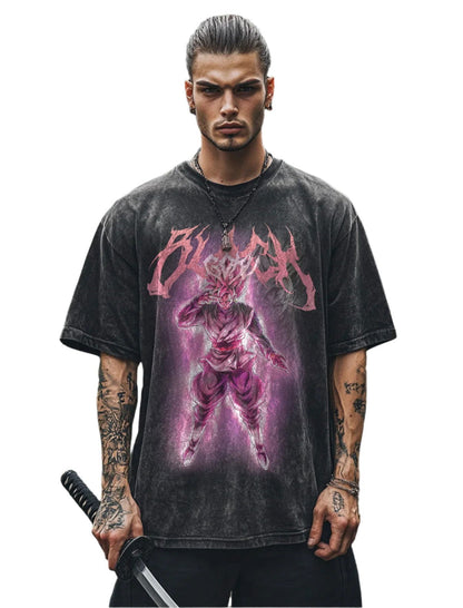 Goku Black Dragon Ball Washed Vintage Oversize T-Shirt - Anime Streetwear