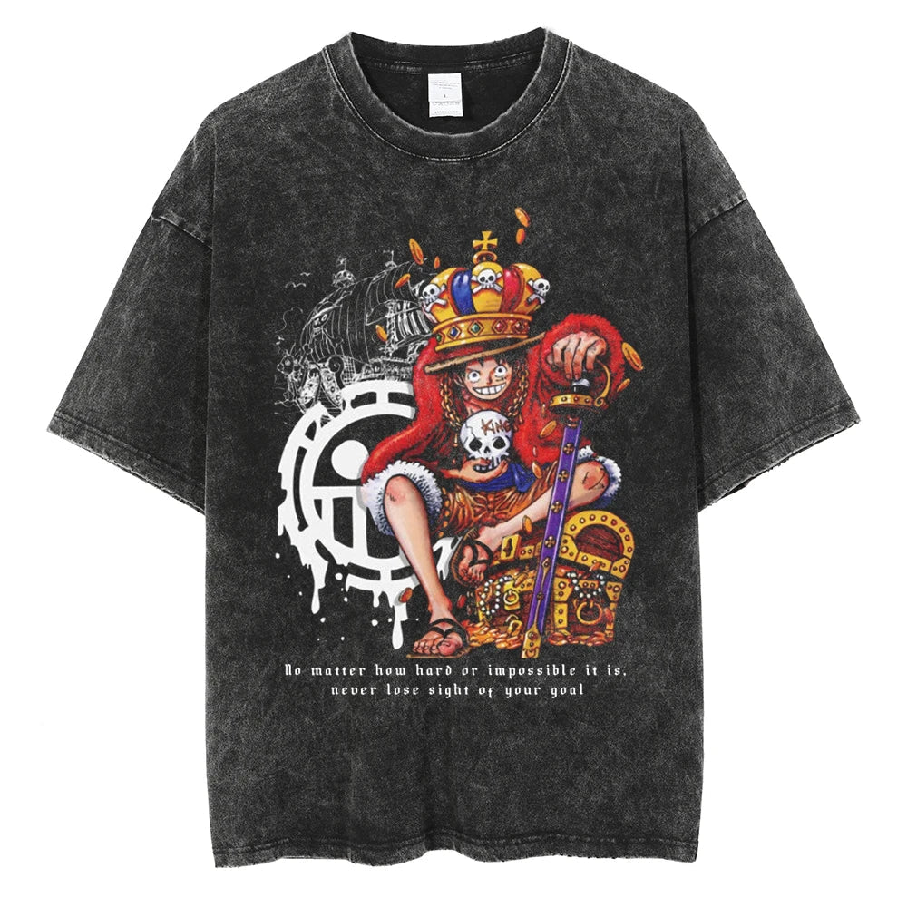 Luffy "Pirate King" Vintage T-shirt