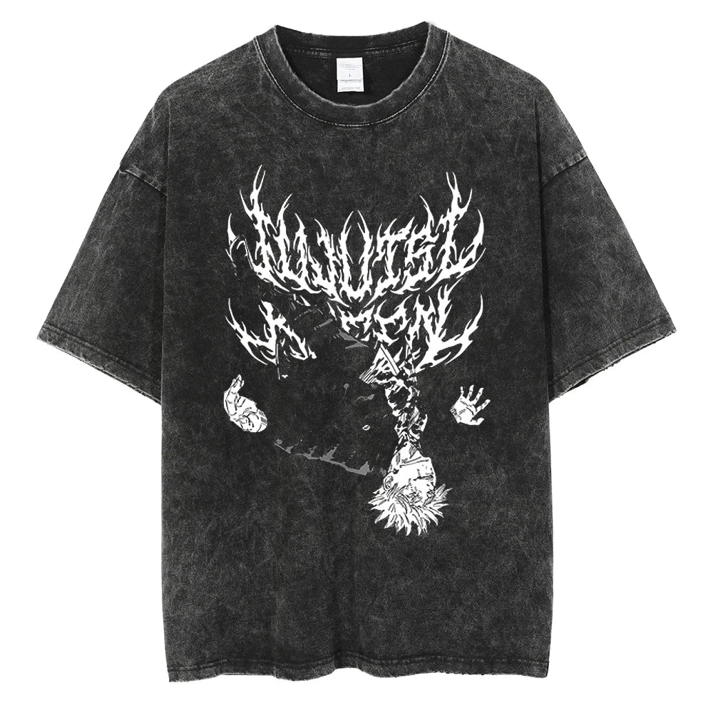 Legacy Baki The Grappler - Anime Washed Streetwear T-Shirt Ver. Limited