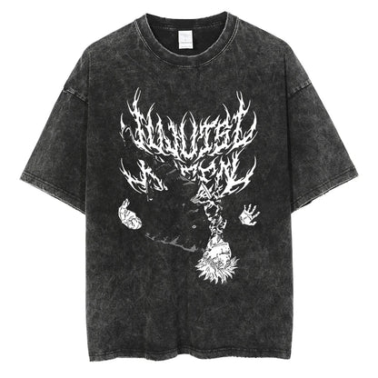 Legacy Baki The Grappler - Anime Washed Streetwear T-Shirt Ver. Limited