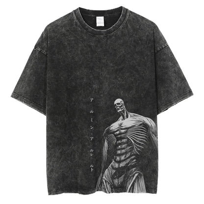 Legacy Baki The Grappler - Anime Washed Streetwear T-Shirt Ver. Limited