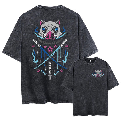 Legacy Baki The Grappler - Anime Washed Streetwear T-Shirt Ver. Limited