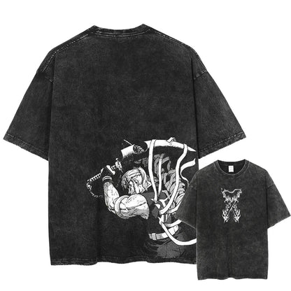 Legacy Baki The Grappler - Anime Washed Streetwear T-Shirt Ver. Limited