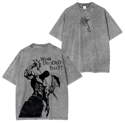 Escanor SevenDeadlySins Vintage Washed Unisex T-Shirt