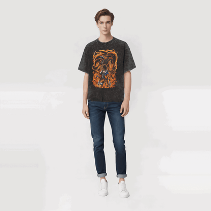 Naruto T-shirt - Anime Streetwear Harajuku - Washed Vintage Ver. Limited