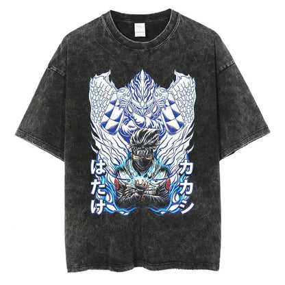 Naruto T-shirt - Anime Streetwear Washed Vintage