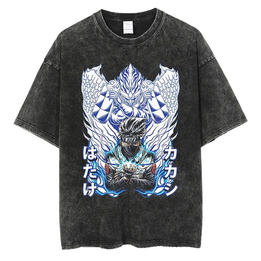 Naruto T-shirt - Anime Streetwear Washed Vintage