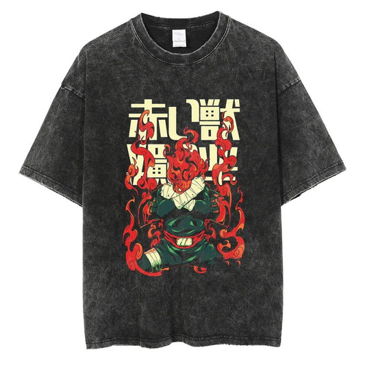 Naruto Washed Vintage Tee - Anime Streetwear Harajuku