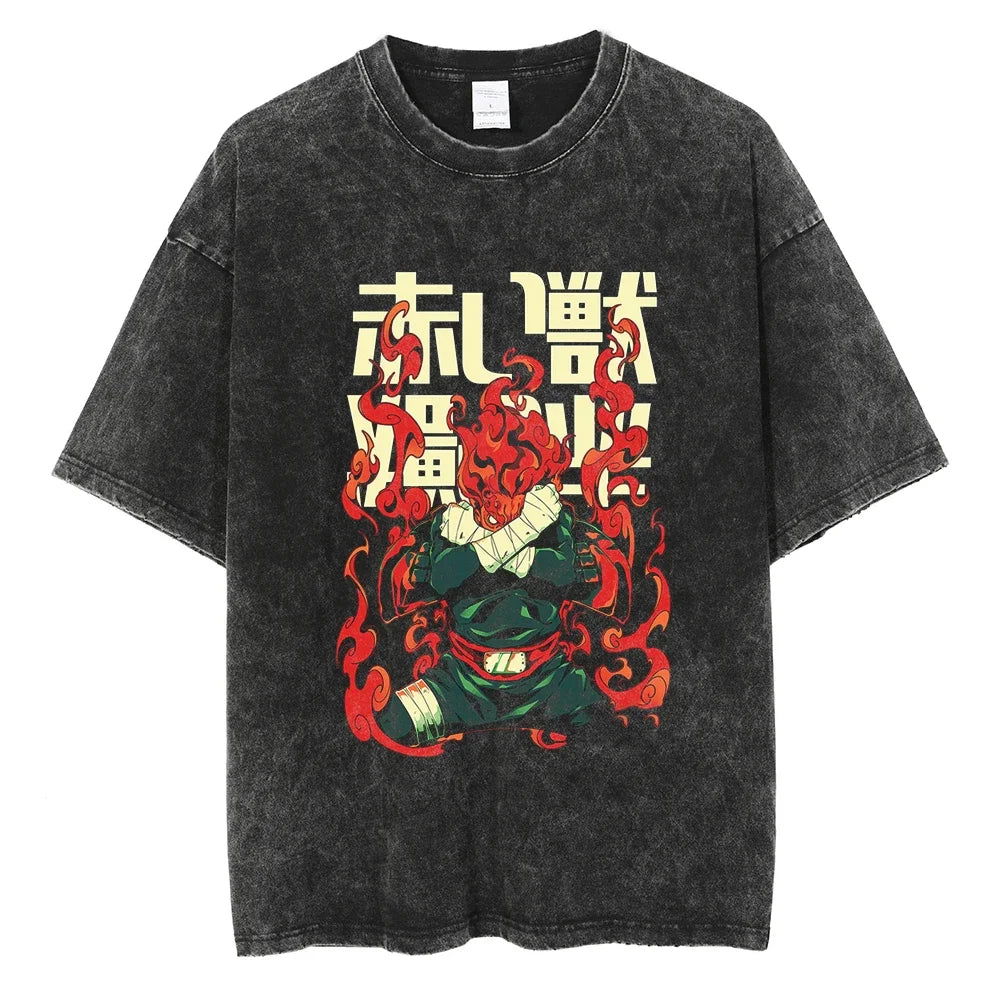 Naruto Washed Vintage Tee - Anime Streetwear Harajuku