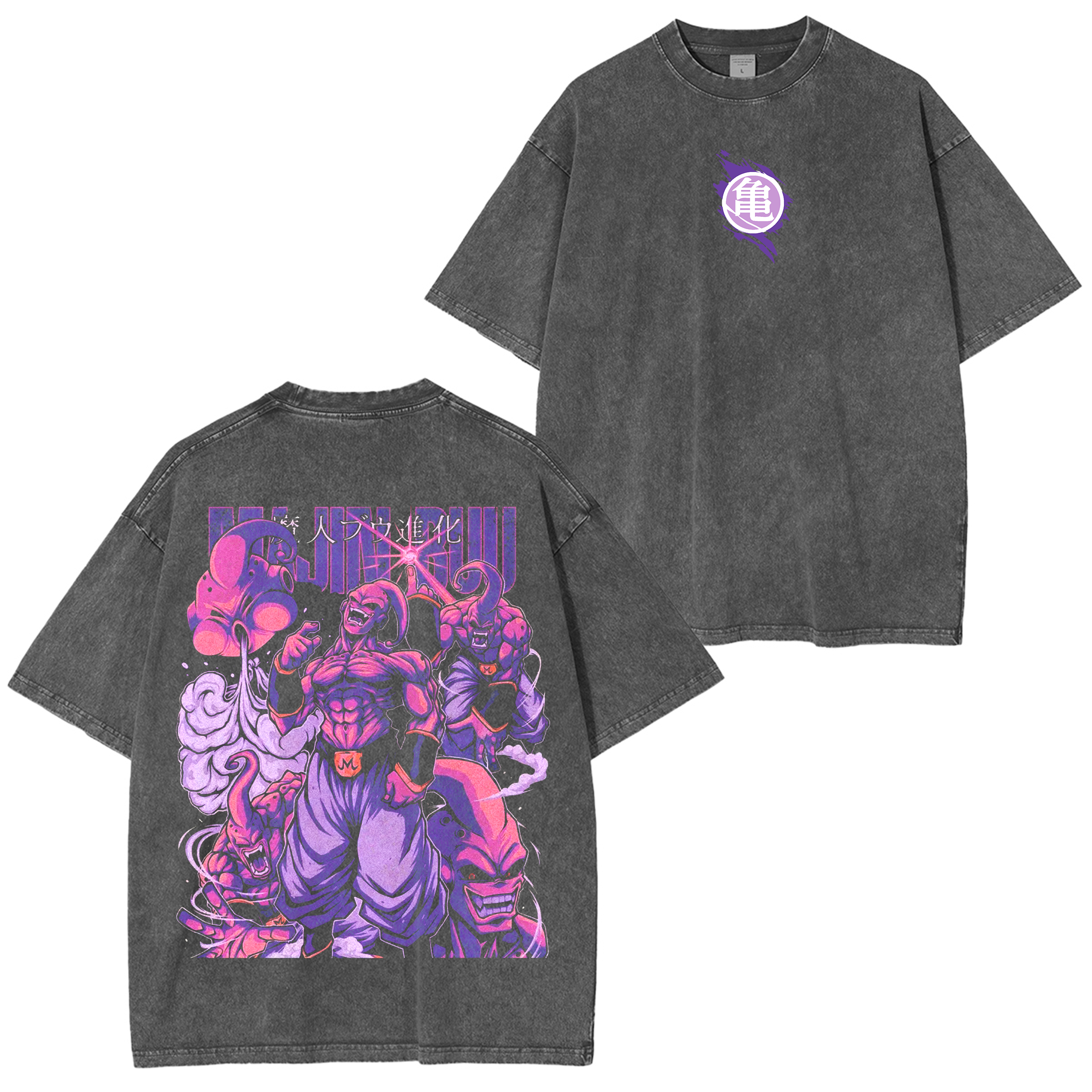 Majin Buu Dragon Ball Vintage Washed T-shirt/Crewneck/Hoodie