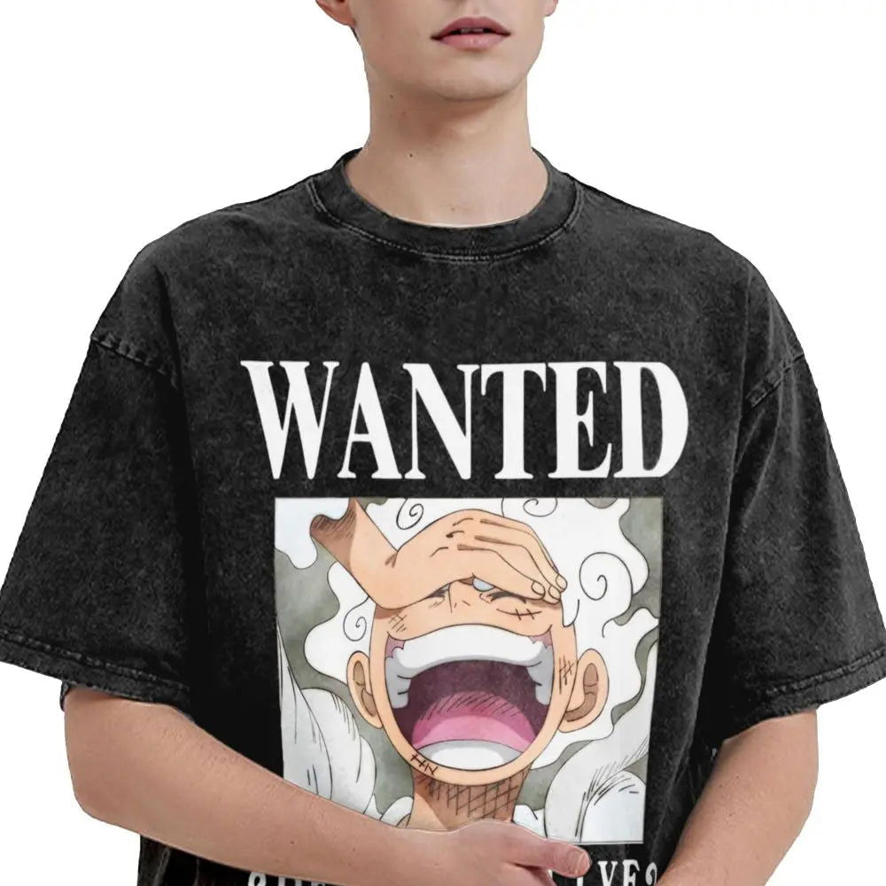 One Piece T-Shirt - Monkey D. Luffy Manga Anime Washed Vintage