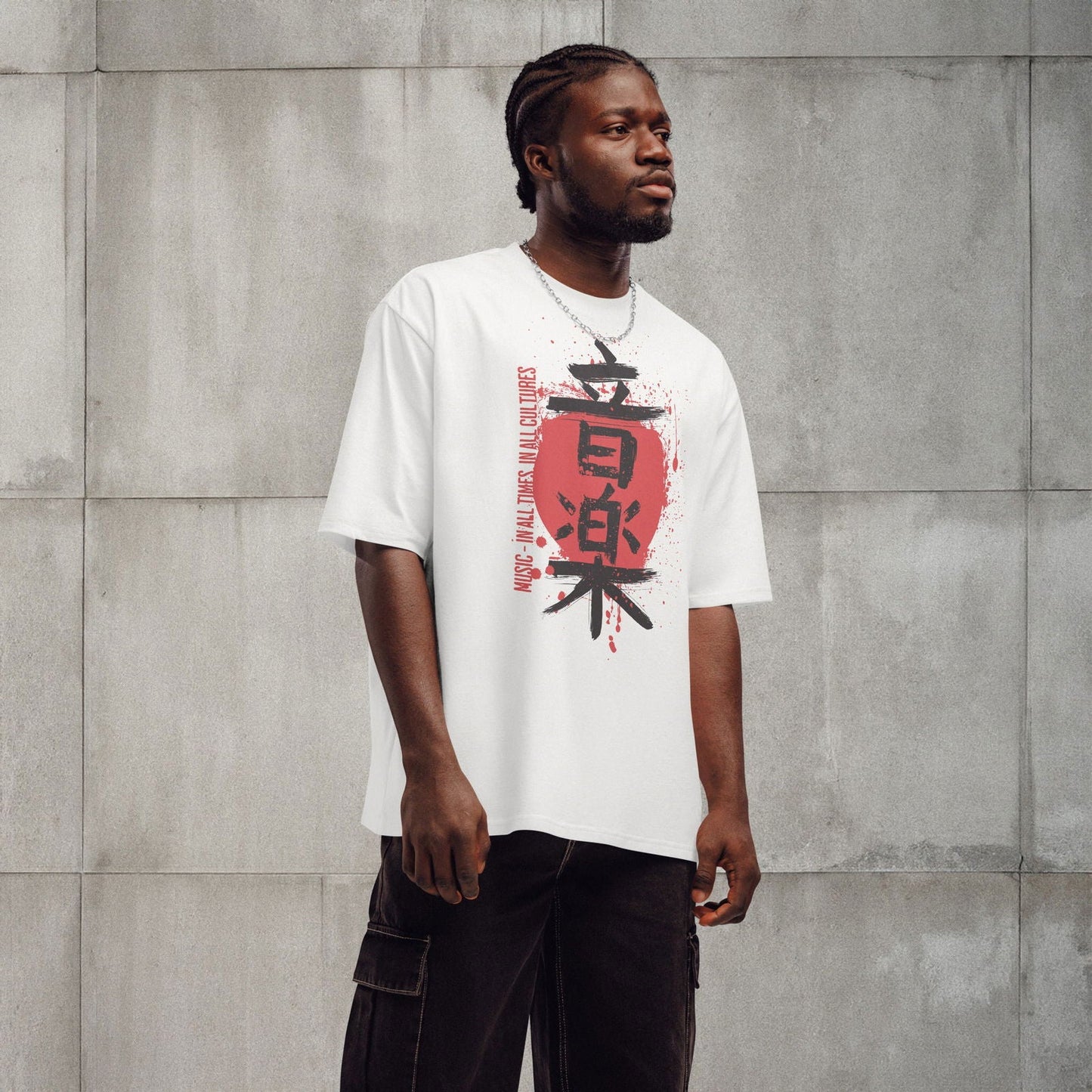 Oversized Heavyweight T-Shirt - Kanji Music