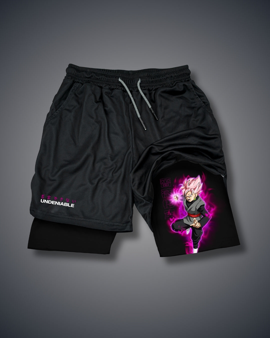 Dragon Ball Rose Goku Black Performance Shorts