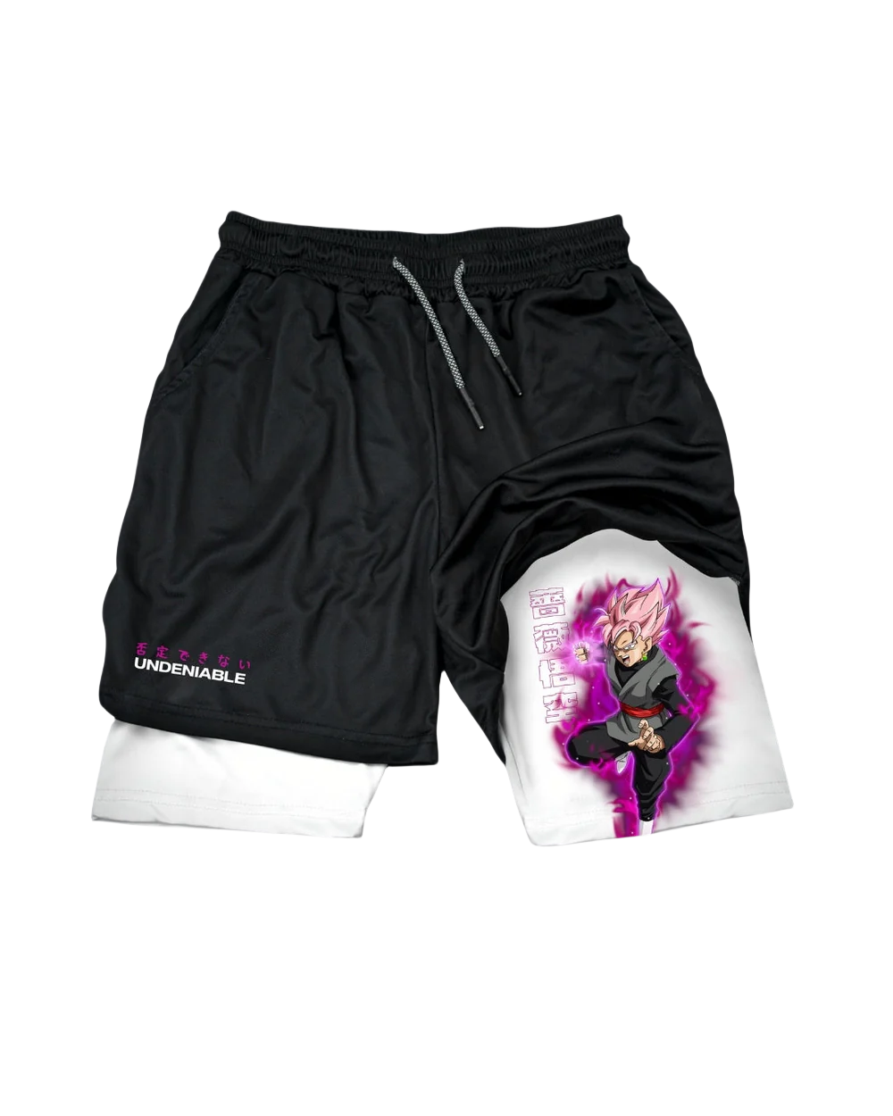 Dragon Ball Rose Goku White Performance Shorts