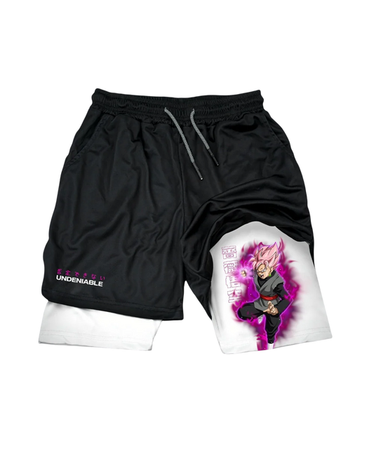 Dragon Ball Rose Goku White Performance Shorts