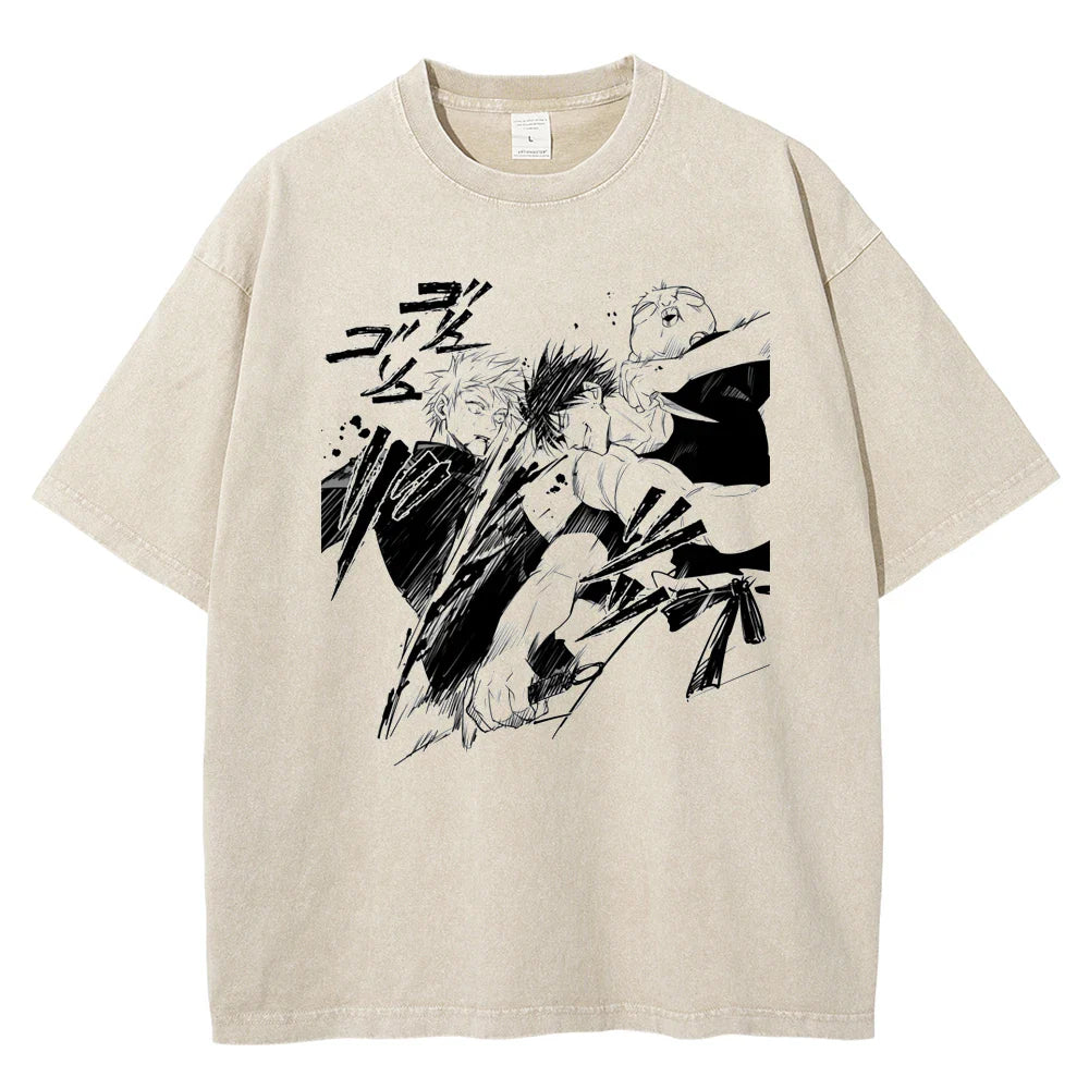 Gojo X Toji Vintage T-shirts Collection