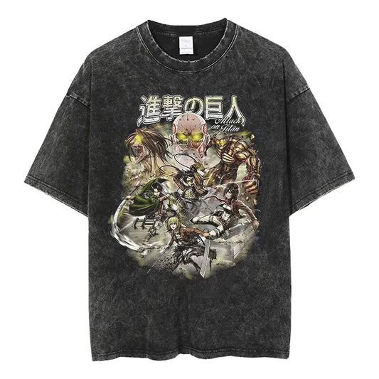 Attack on Titan Scout War Vintage T-Shirt